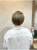 【庄内/ショートヘア】白髪ぼかしハイライトも人気♪