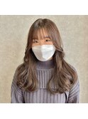 ふんわり毛先まとまる韓国ヘア