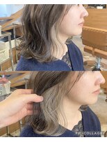 パプス ド コアフュール 宝塚中山寺店(Pap's de coiffeur)&nbsp;ベージュイヤリングカラー♪