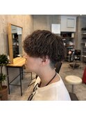縦落ち ツイストスパイラル 刈り上げ マッシュ