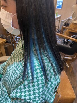 アメリシシ 近鉄八尾店(Ameri sisii.) 【インナーブルー/ロング/似合わせボブ】#Ameri  #八尾