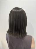 【ameri satomi】切りっぱなしボブ×オリーブグレージュ