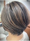 白髪ぼかし30代40代50代60代伊丹大人ショート大人ボブ