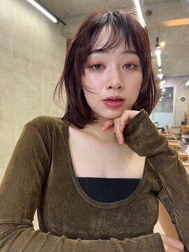 ソルトウォーター(SALT WATER) レイヤーカット/ブラウン/韓国ヘアー/ブリーチ/恵比寿