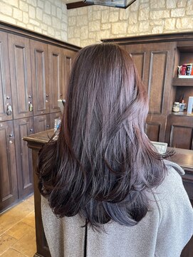 シャル 新百合ヶ丘(shalu) ロングレイヤー/ピンクベージュ/春カラー/似合わせ