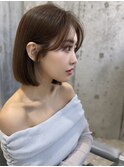外はねボブ×美髪[韓国/美髪/グレージュ]