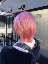 エルム 原宿 表参道(yelm)&nbsp;ブリーチ/ダブルカラー/ホワイトピンク