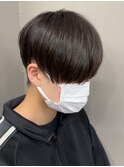 黒髪マッシュナチュラルマッシュメンズヘア韓国ツーブロック