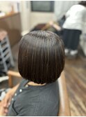 白髪ぼかしハイライトで立体感