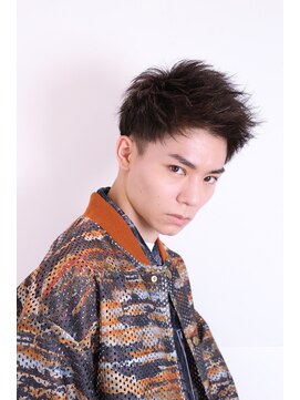 ネイビー(NAVY) 好印象 ソフトモヒカン 刈り上げショート