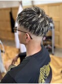 MEN’S HAIR/ブルーブラック/フェザーパーマ/水戸
