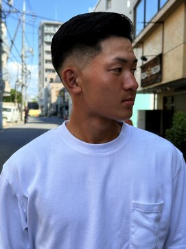 スウェル 柏店(Swell) #MEN’S HAIR#サーフカール#刈り上げセンターパート#フェード