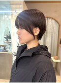クールショート/レイヤーショート/前髪白髪/20代30代40代50代