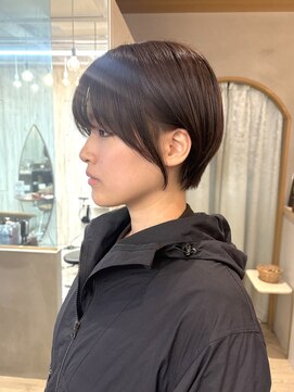 ロンドアジュール 横浜(Lond azur) オリーブグレー/ショートボブ/ココアベージュ/黒髪/小顔/横浜