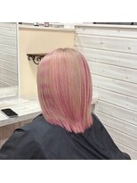 アボックス(abox)&nbsp;ボーダー/ホワイトベージュ/ピンクカラー/インナー/ケアブリーチ