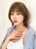 セイドット リー(Say. Ree)&nbsp;Say.外ハネボブくびれボブひし形ボブヘーゼルグレージュ表参道