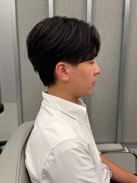 アソビ 元町店 フェザーパーマ/センターパート