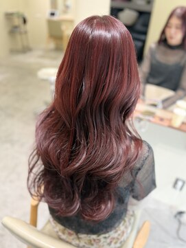 ジェム リット(GEM lit) 《Rena》ボルドーカラー/レイヤーカット/暖色カラー