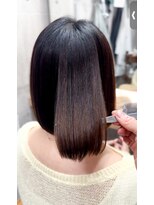 アリアバイエクラート 新宿南口店(ARiA by ECLART) 【takano style】地毛風縮毛矯正で艶ボブ