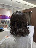 ボブパーマデジタルパーマコテ巻き風パーマレイヤーカット