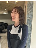 前髪もくりっとパーマ♪