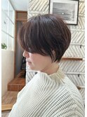 ナチュラル大人ショートヘア
