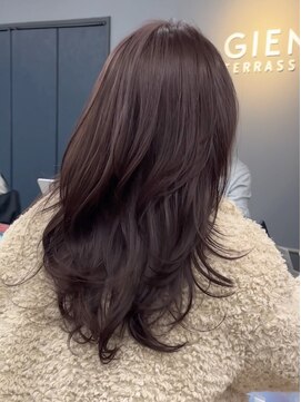 ジアン テラス(GIEN TERRASSE) ハイレイヤーカット/ラベンダーカラー/岸本