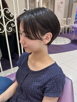 ハピネス 河原町店(Happiness)&nbsp;丸顔さんが小顔になるショート　京都美容室　進詩織