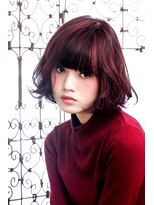 メルクマール(MERKMAL)&nbsp;ミックスカールの小顔モードボブ。