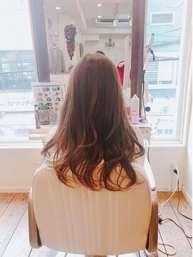 アイル ヘアー(Aile Hair) 【Aile Hair】longsロング★イルミナカラー★ゆる巻き