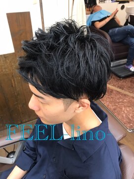 フィールリノ(FEEL lino) サイドパート×アップバング