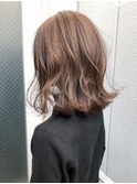 ココアベージュ_セミウェットウェーブ_ba274341