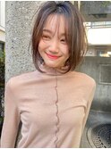 mowen 南堀江 クールショート×ミルクティーベージュ×外国人風