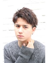 アップバング/ツーブロックウルフ/ナチュラルパーマ