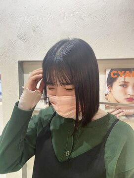 ユッカ 高槻茨木店(YUCCA) 【YUCCA】大人可愛い切りっぱなしボブ