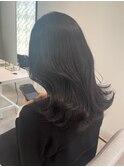 【 YOKE 】ミディアムくびれ小顔大人かわいい暗髪艶髪韓国