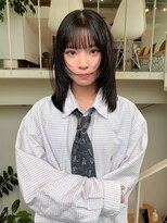 アクアオモテサンドウ(ACQUA omotesando) ストレートでお洒落に♪ミディアムウルフカット