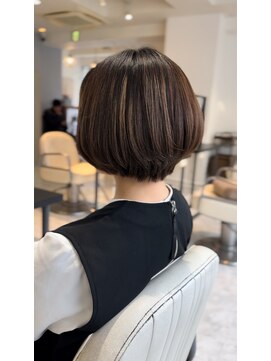 オルメント 天満 南森町(ORL'MENT) 20代30代40髪質改善ナチュラルボブ透明感 ピンクアッシュ