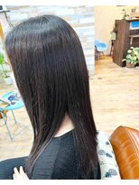 ハウオリ ヘアーワークス(Hauoli hair works)&nbsp;ヴアリジョアTR使用。極上ツヤツヤ柔らか縮毛矯正