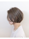 ベージュカラー#ブリーチなし#前下がり#ダメージレスカラー#豊橋
