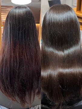 アイノアシェール 西宮(AInoa Cher) 驚きの変化!髪質改善ビフォーアフター