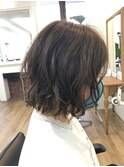 -Ameri-藤川☆万能ボブ×グレー【浜町/ショート/ボブ/髪質改善】