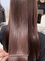 ヨーク(YOKE)&nbsp;【YOKE】暗めカラーラベンダーアッシュグレー縮毛矯正髪質改善