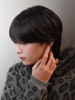 黒髪マッシュナチュラルマッシュメンズヘア韓国ツーブロック