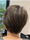 ショートボブ髪型30代40代50代前髪あり前髪なし