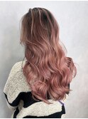ロング前髪カットおくれ毛美髪韓国ヘア_ba549283