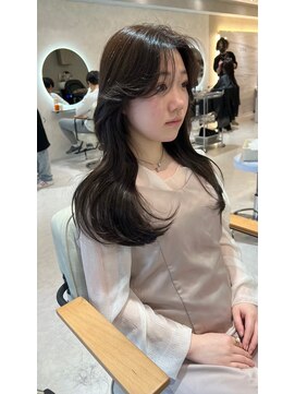 エヌ 大阪梅田店(enu) 【大阪梅田】透明感グレージュ×韓国風くびれ巻き