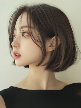 ティエナビューティー(TIENA BEAUTY) #切りっぱなしボブ#グレージュブラウン#色素改善カラー