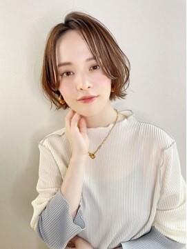 クィーンズガーデンバイケーツーギンザ(QUEEN’S GARDEN by K two GINZA) シルクレイヤーカット*くびれボブ*外ハネ*30代40代50代