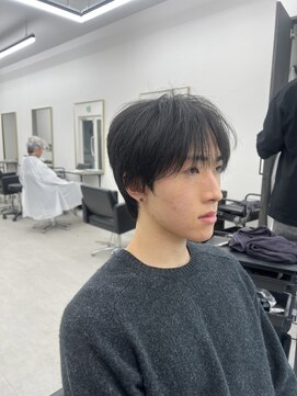 ステージ(STAGE) ダウンパーマ　センターパート　ニュアンスパーマ